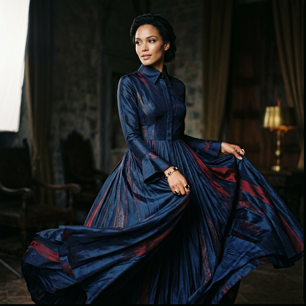 Flowing designer collection dress